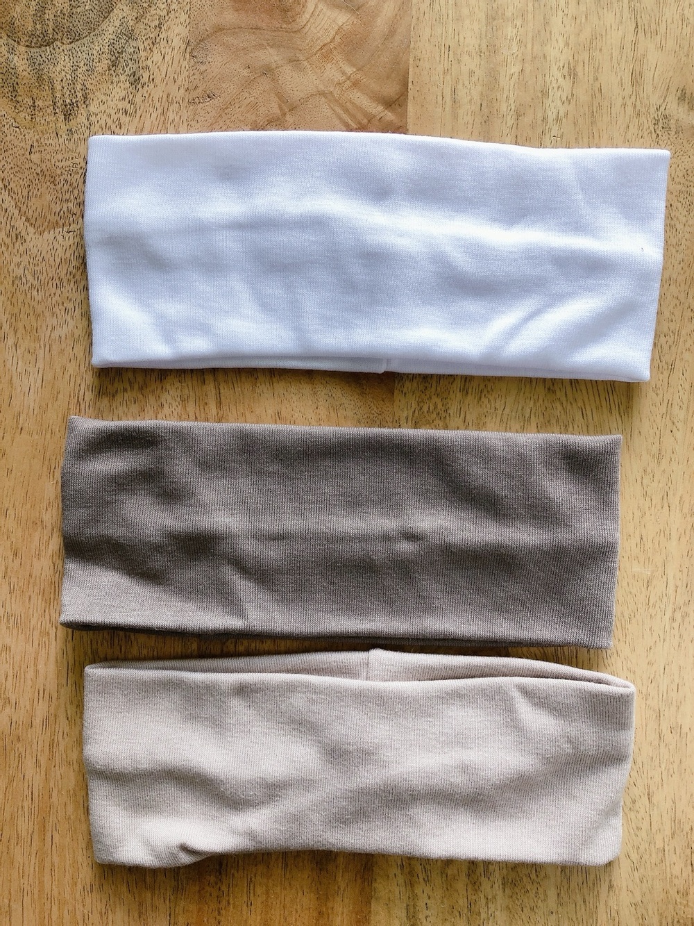 5/$20 Neutral Headband Set — White, Taupe & Beige women’s hair
